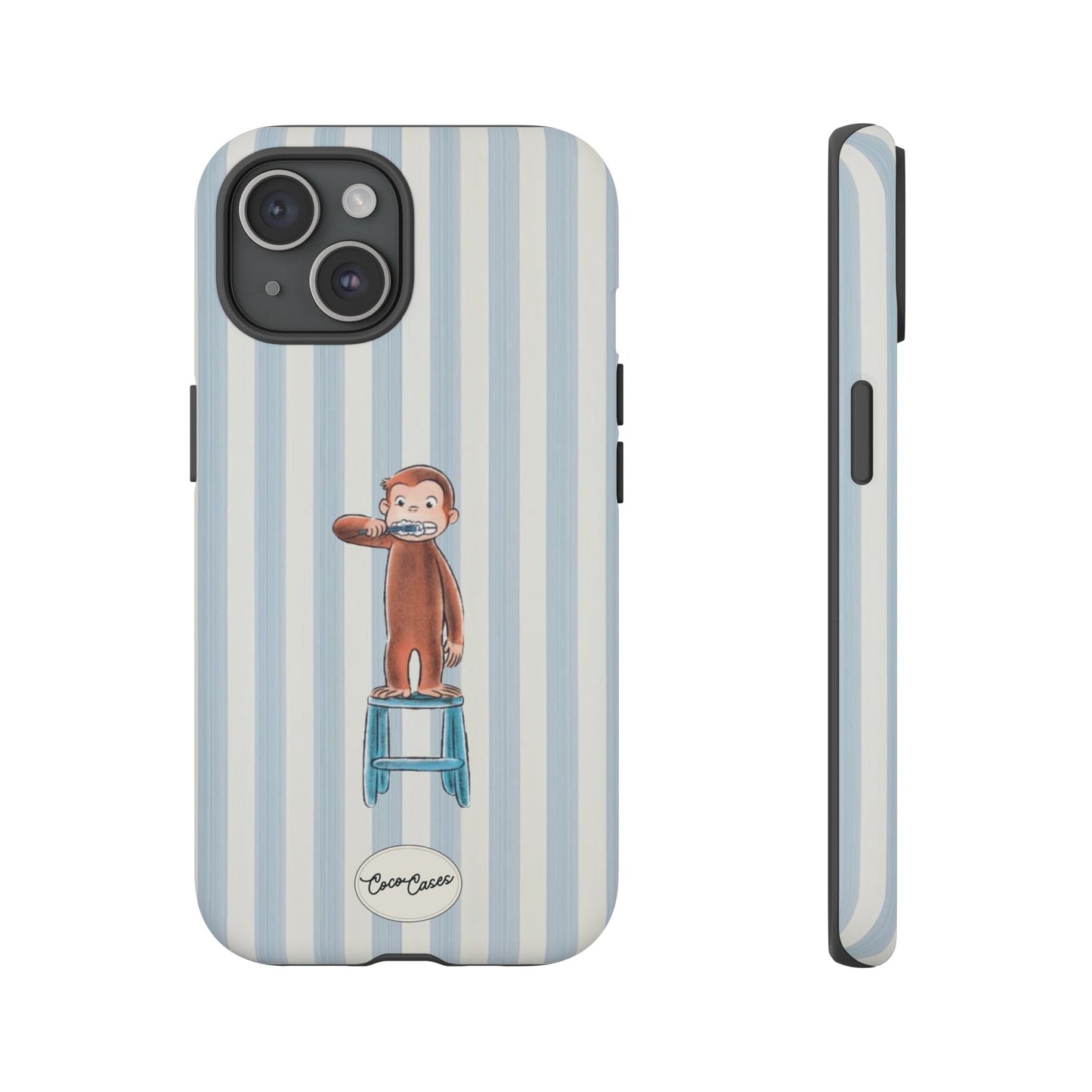 Striped Monkey iPhone Case