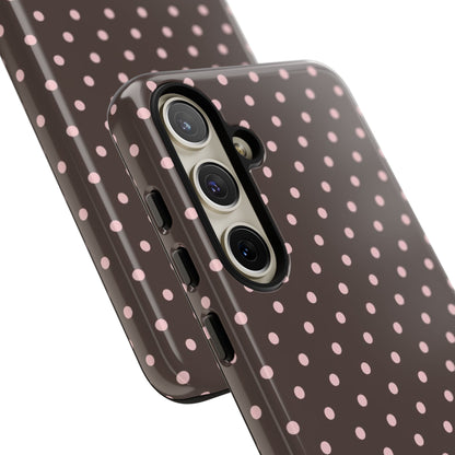 Brown Polka Dot Samsung Case