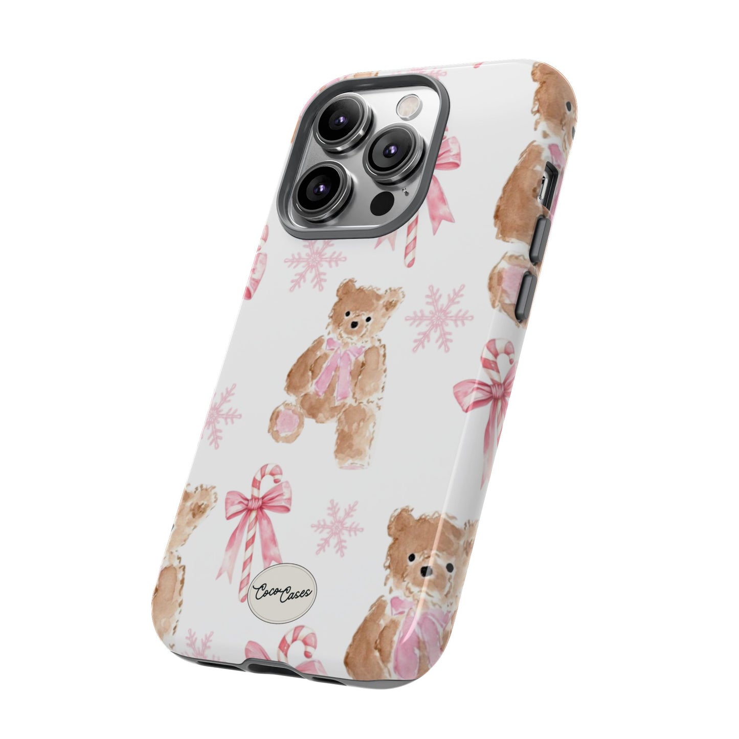 Blush Noel Bear iPhone Case