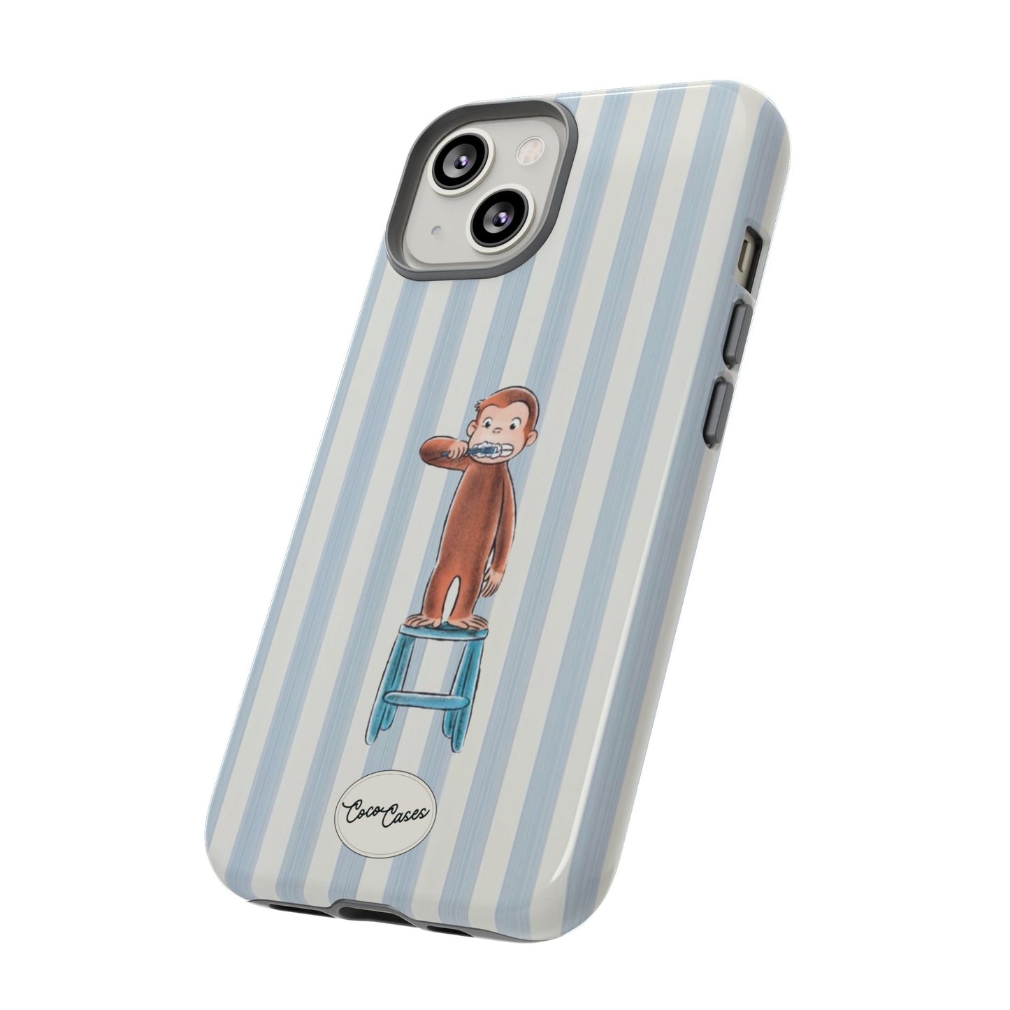 Striped Monkey iPhone Case