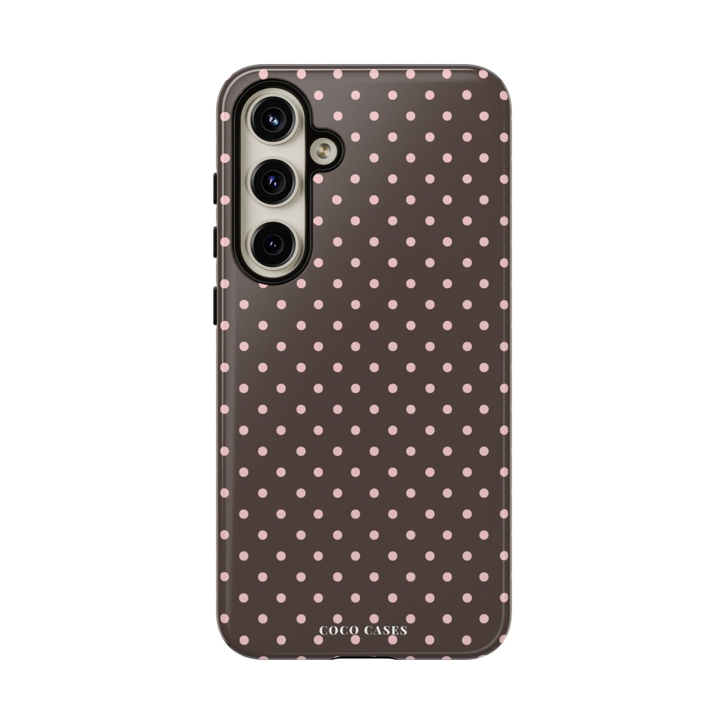 Brown Polka Dot Samsung Case