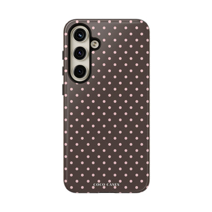Brown Polka Dot Samsung Case