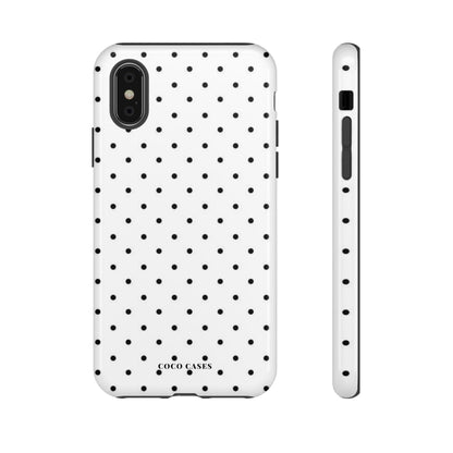 White Polka Dot iPhone Case