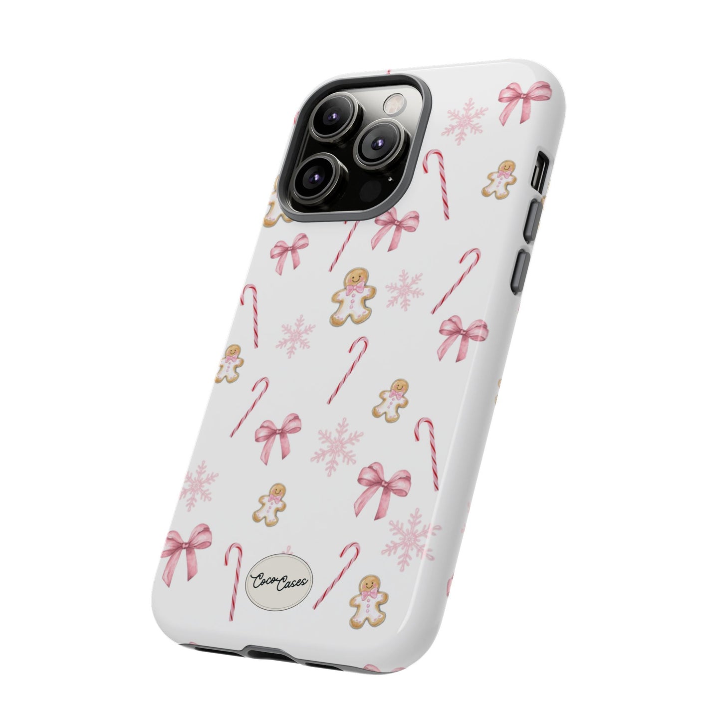 Pink Christmas iPhone Case