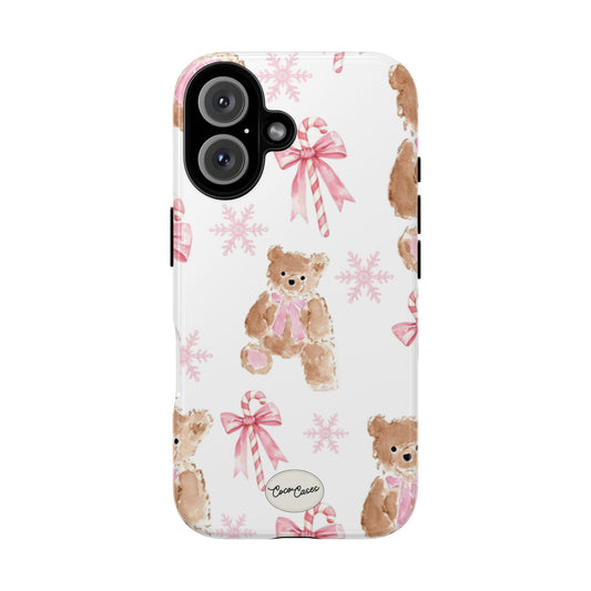 Blush Noel Bear iPhone Case