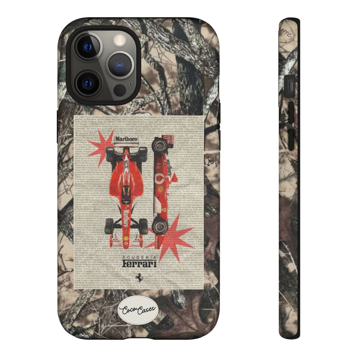 Camouflage Ferrari iPhone Case
