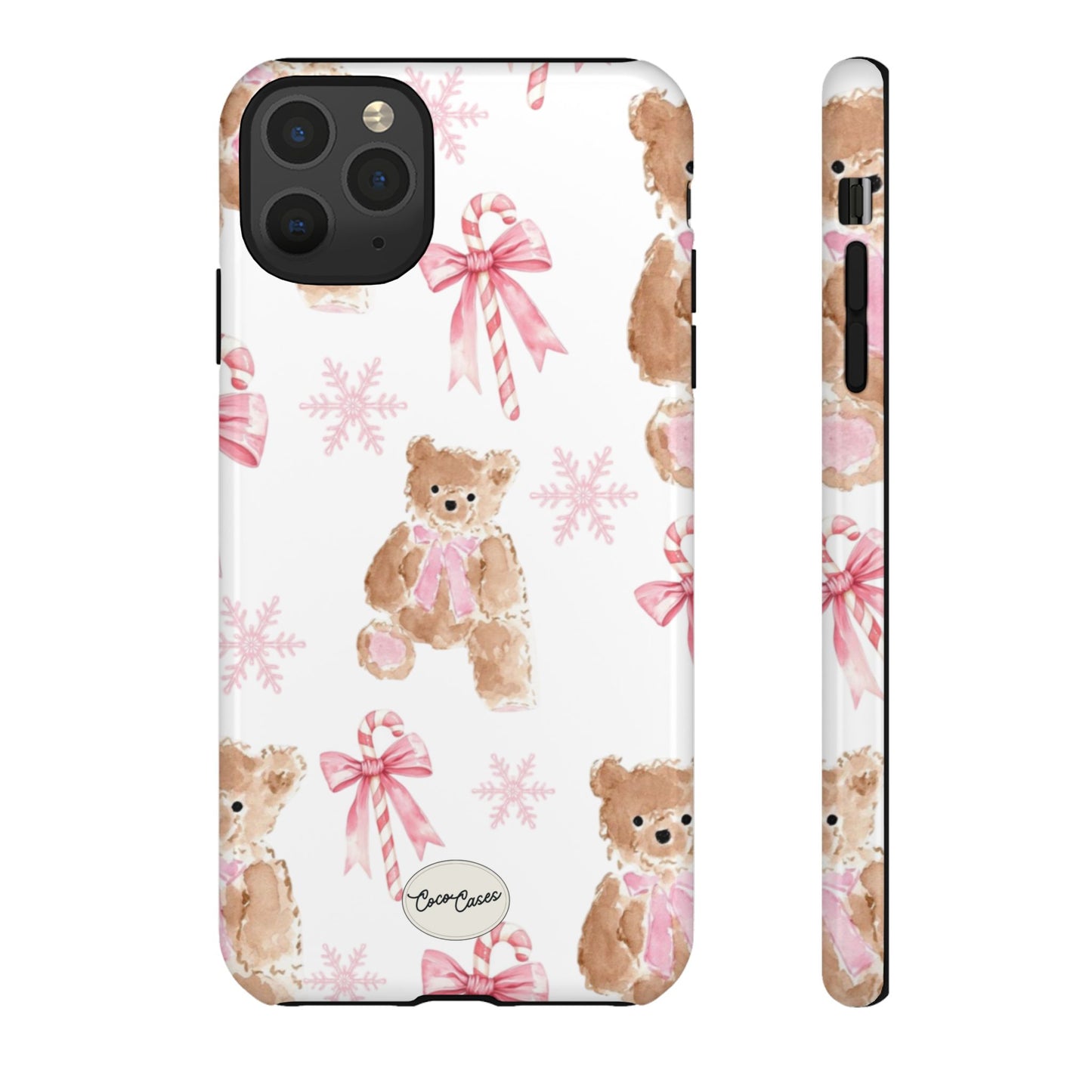 Blush Noel Bear iPhone Case