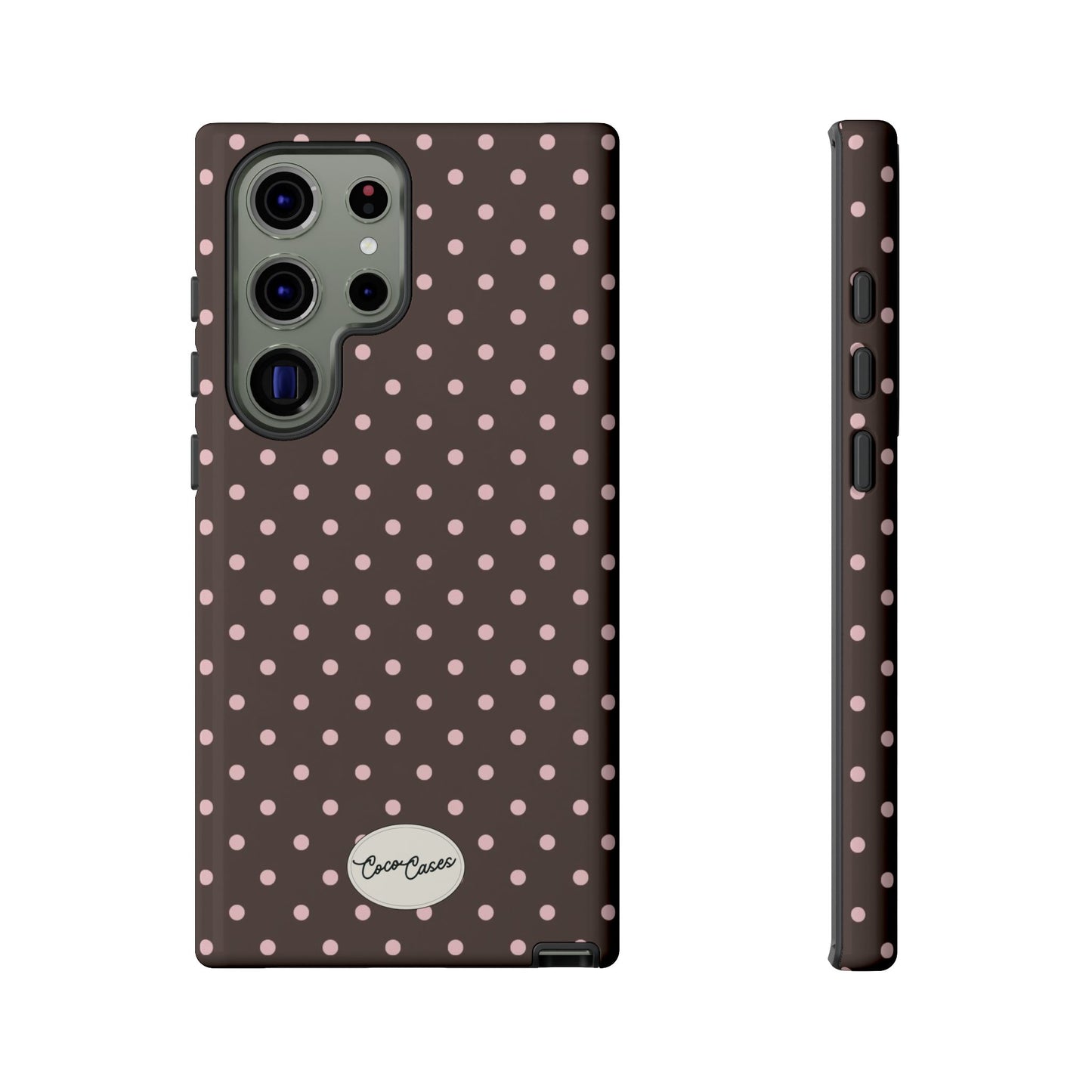 Brown Polka Dot Samsung Case