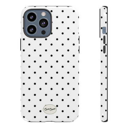 White Polka Dot iPhone Case