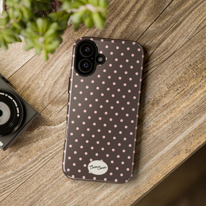 Brown Polka Dot iPhone Case
