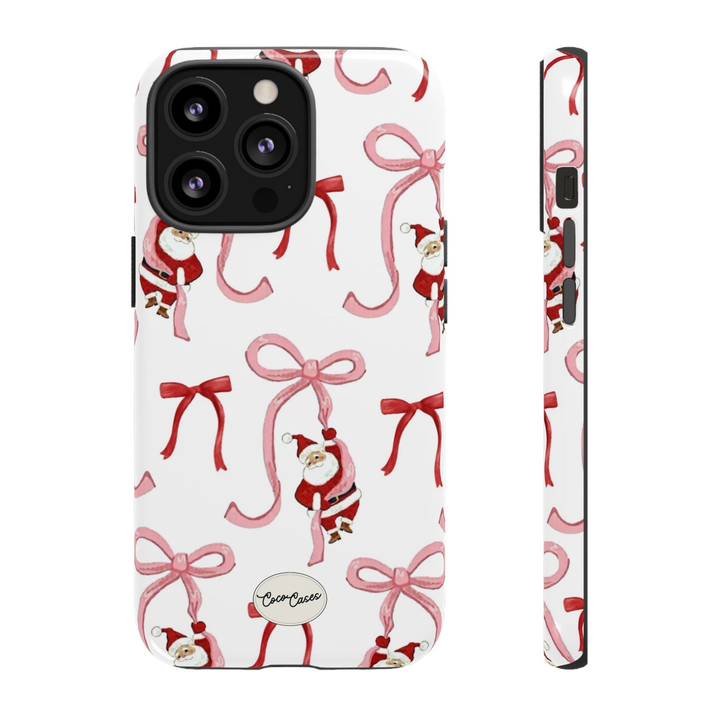 Santa’s Bow Ride iPhone Case