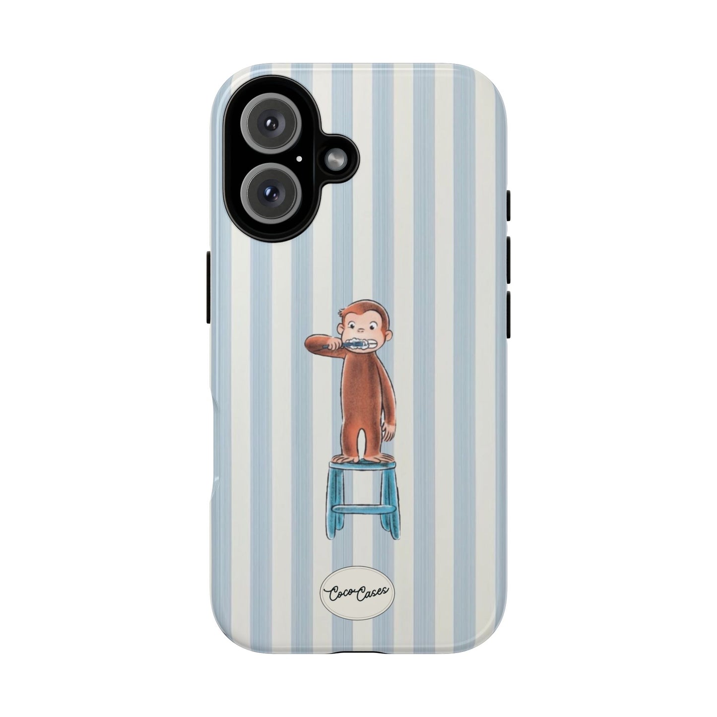 Striped Monkey iPhone Case