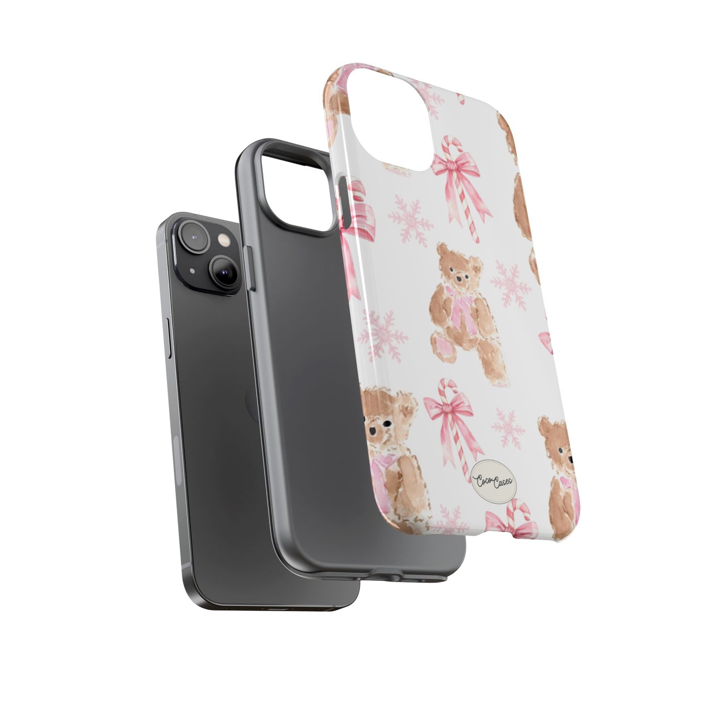 Blush Noel Bear iPhone Case