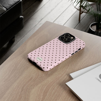 Pink Polka Dot iPhone Case