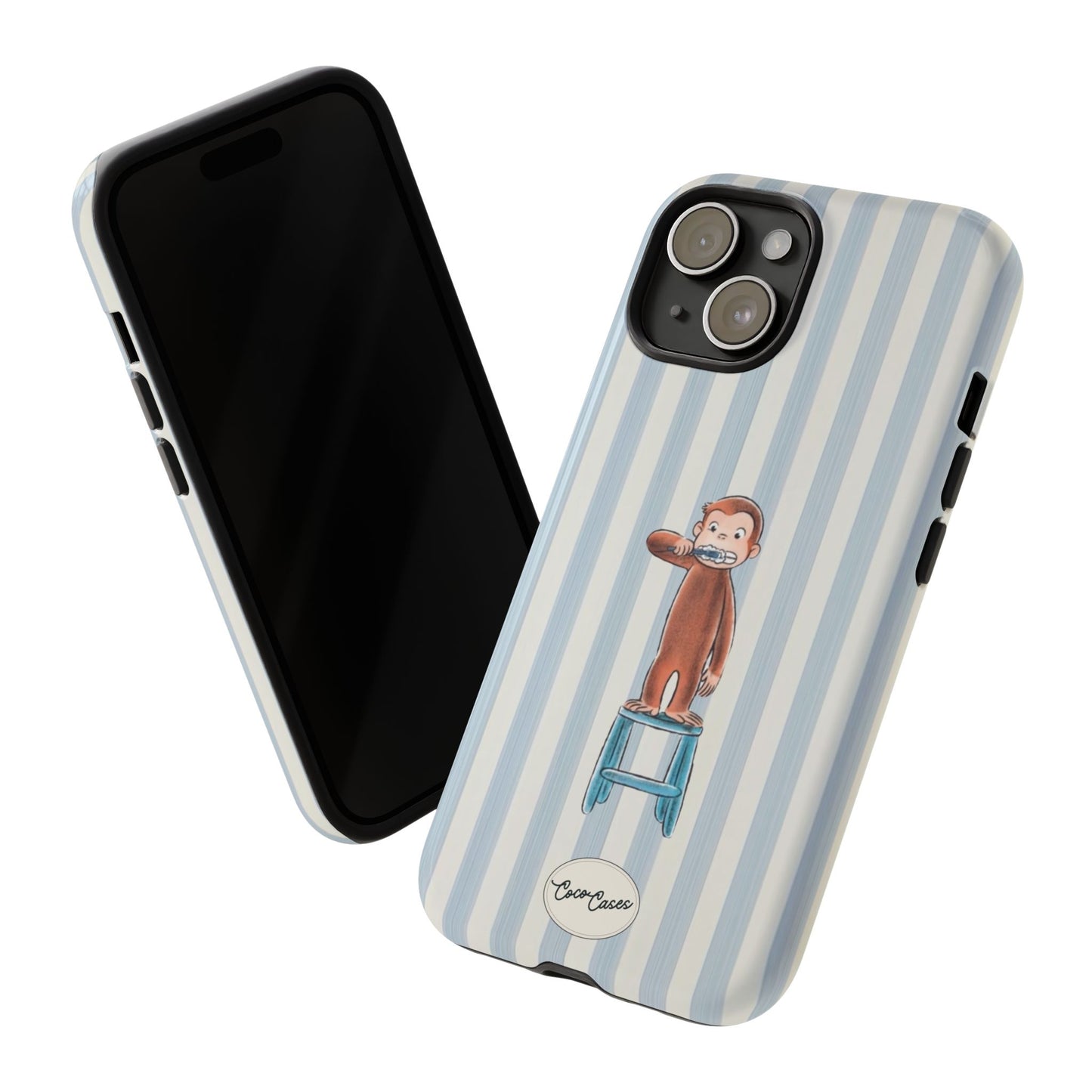 Striped Monkey iPhone Case