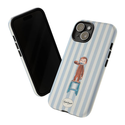 Striped Monkey iPhone Case