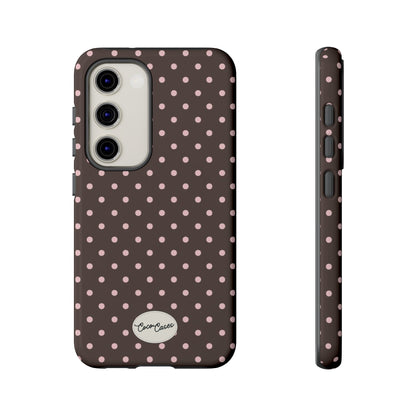 Brown Polka Dot Samsung Case