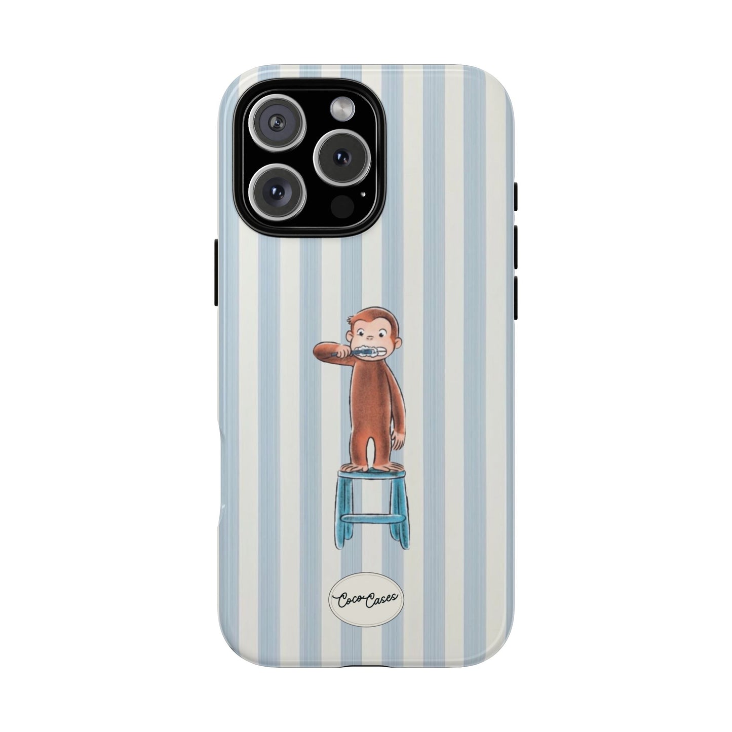 Striped Monkey iPhone Case