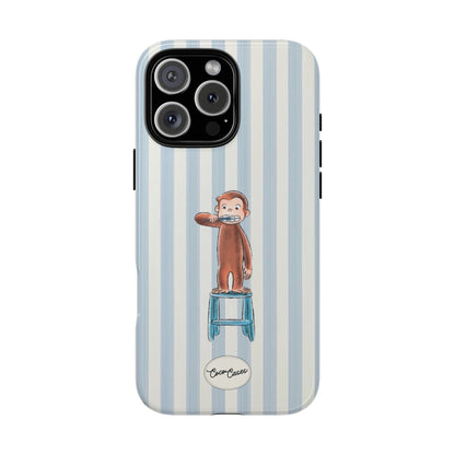 Striped Monkey iPhone Case