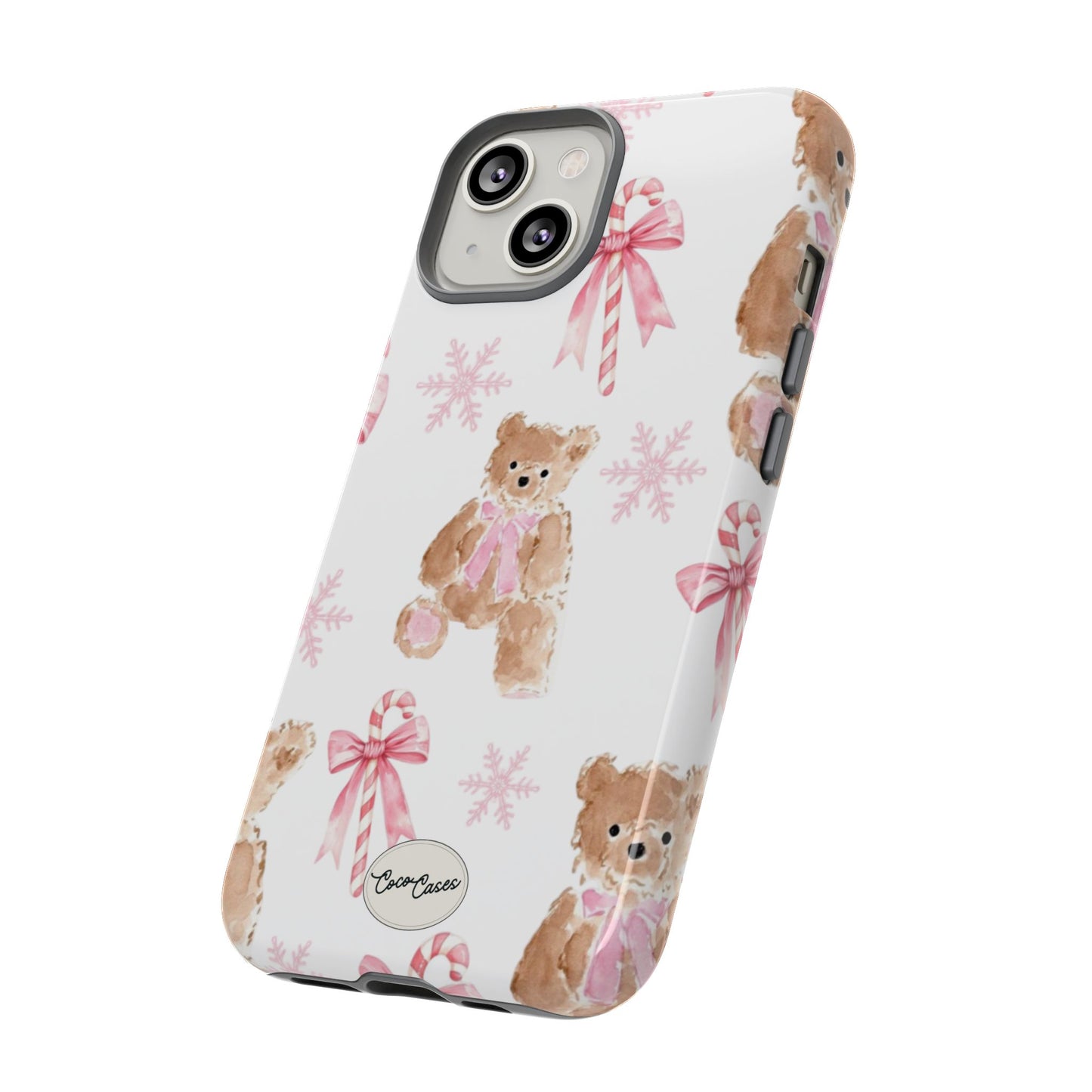 Blush Noel Bear iPhone Case