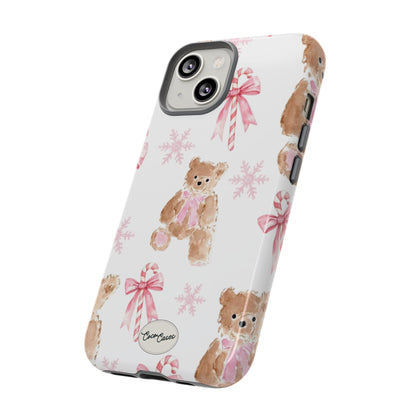 Blush Noel Bear iPhone Case