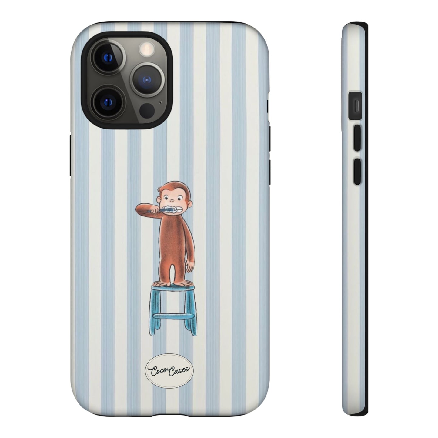Striped Monkey iPhone Case
