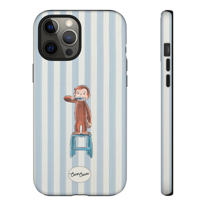 Striped Monkey iPhone Case