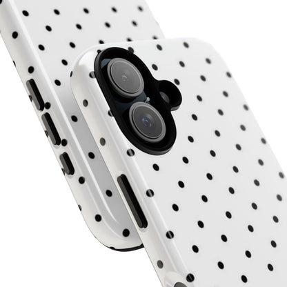 White Polka Dot iPhone Case