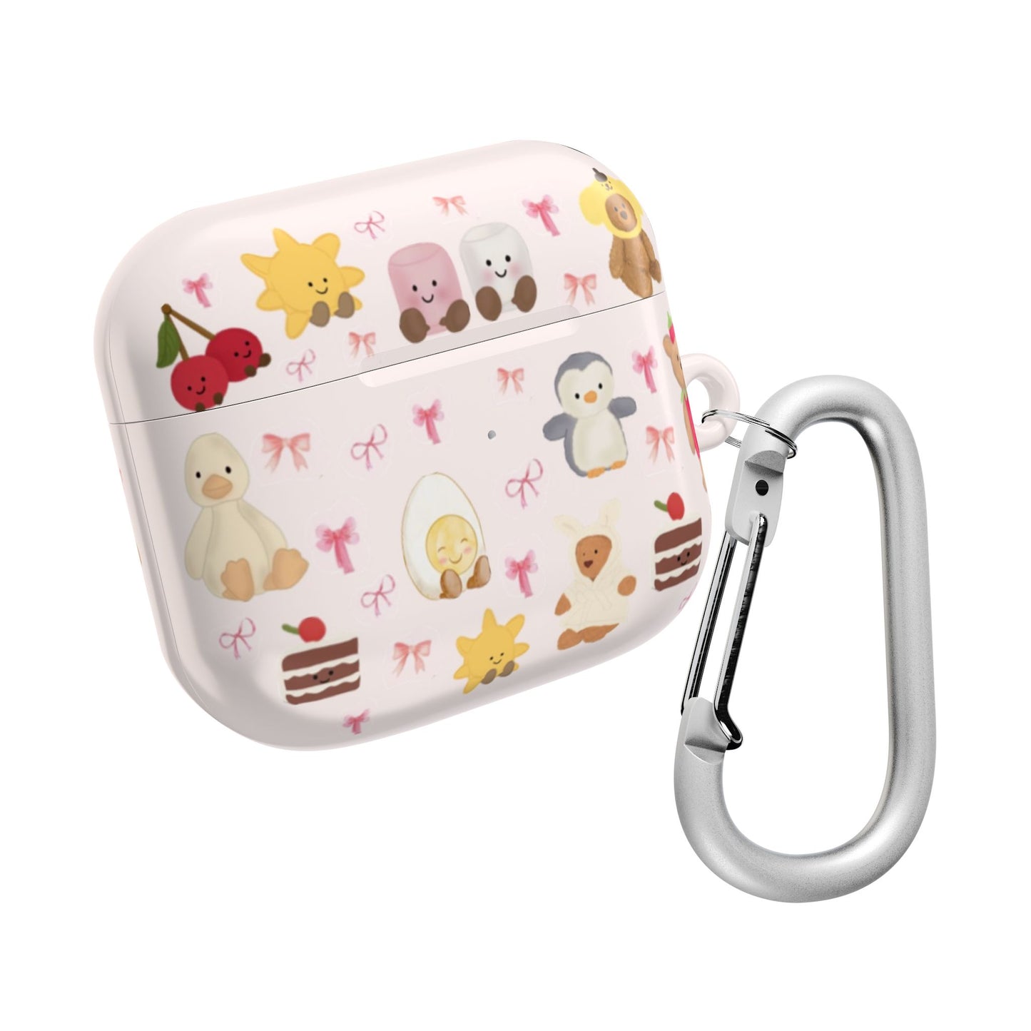 Pink Teddy AirPod Cases