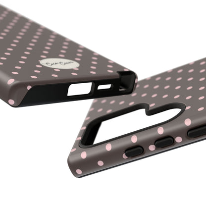 Brown Polka Dot Samsung Case