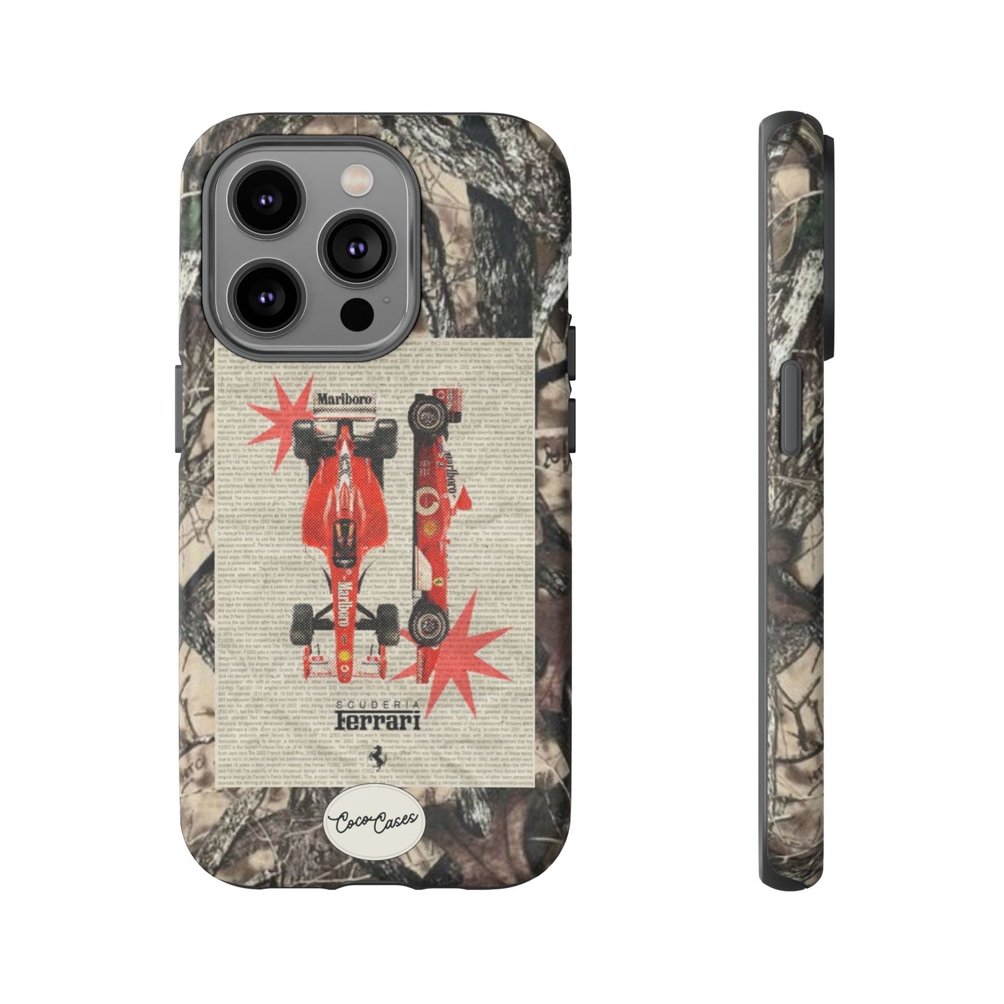 Camouflage Ferrari iPhone Case