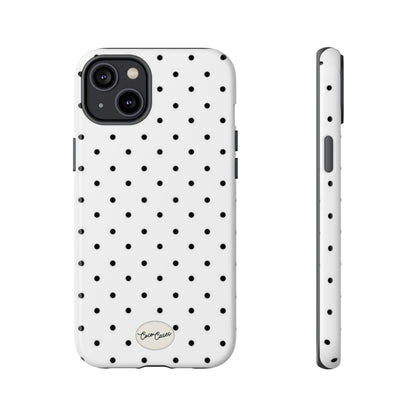 White Polka Dot iPhone Case