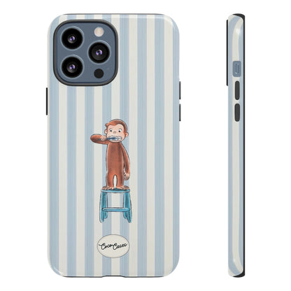 Striped Monkey iPhone Case