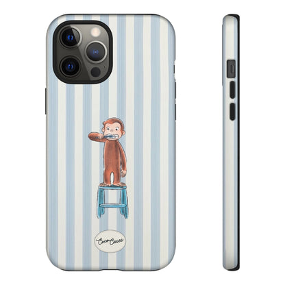 Striped Monkey iPhone Case