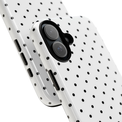 White Polka Dot iPhone Case