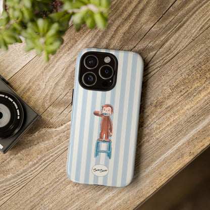 Striped Monkey iPhone Case