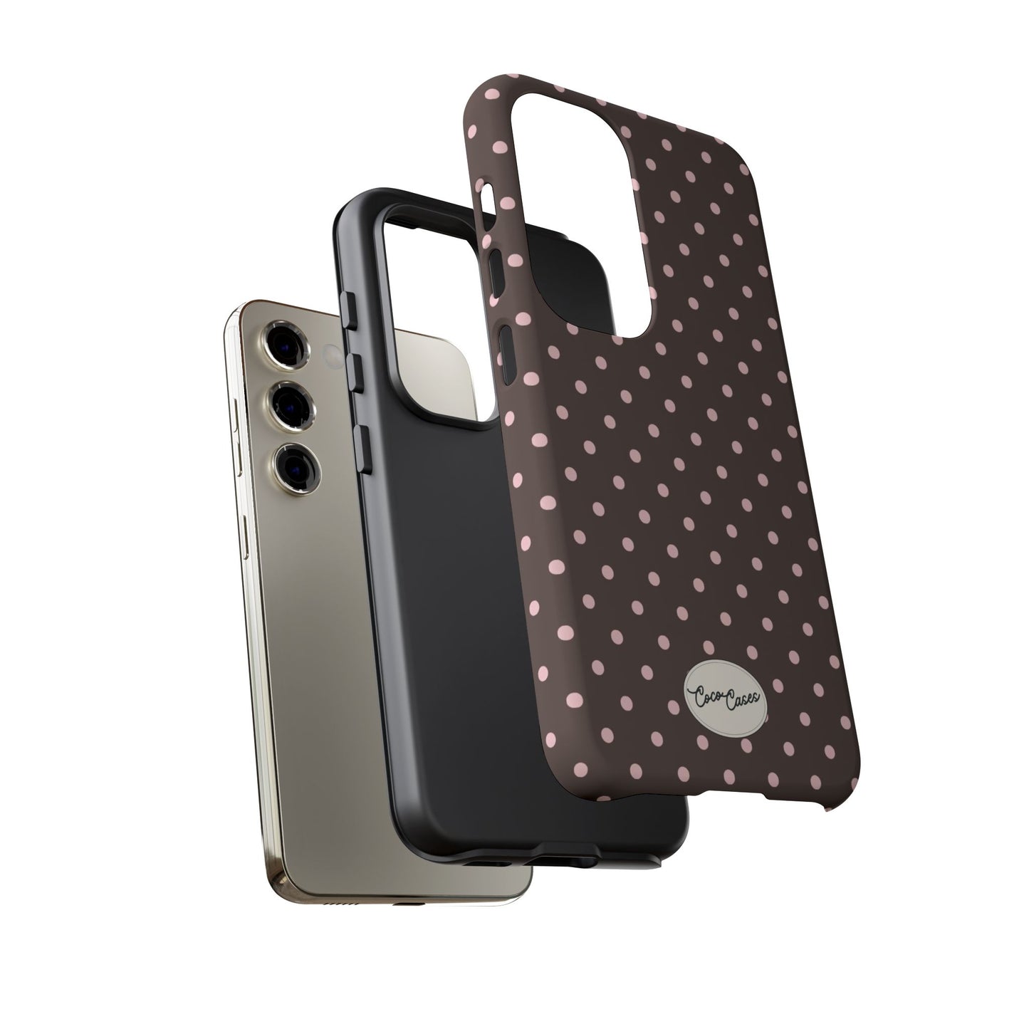 Brown Polka Dot Samsung Case
