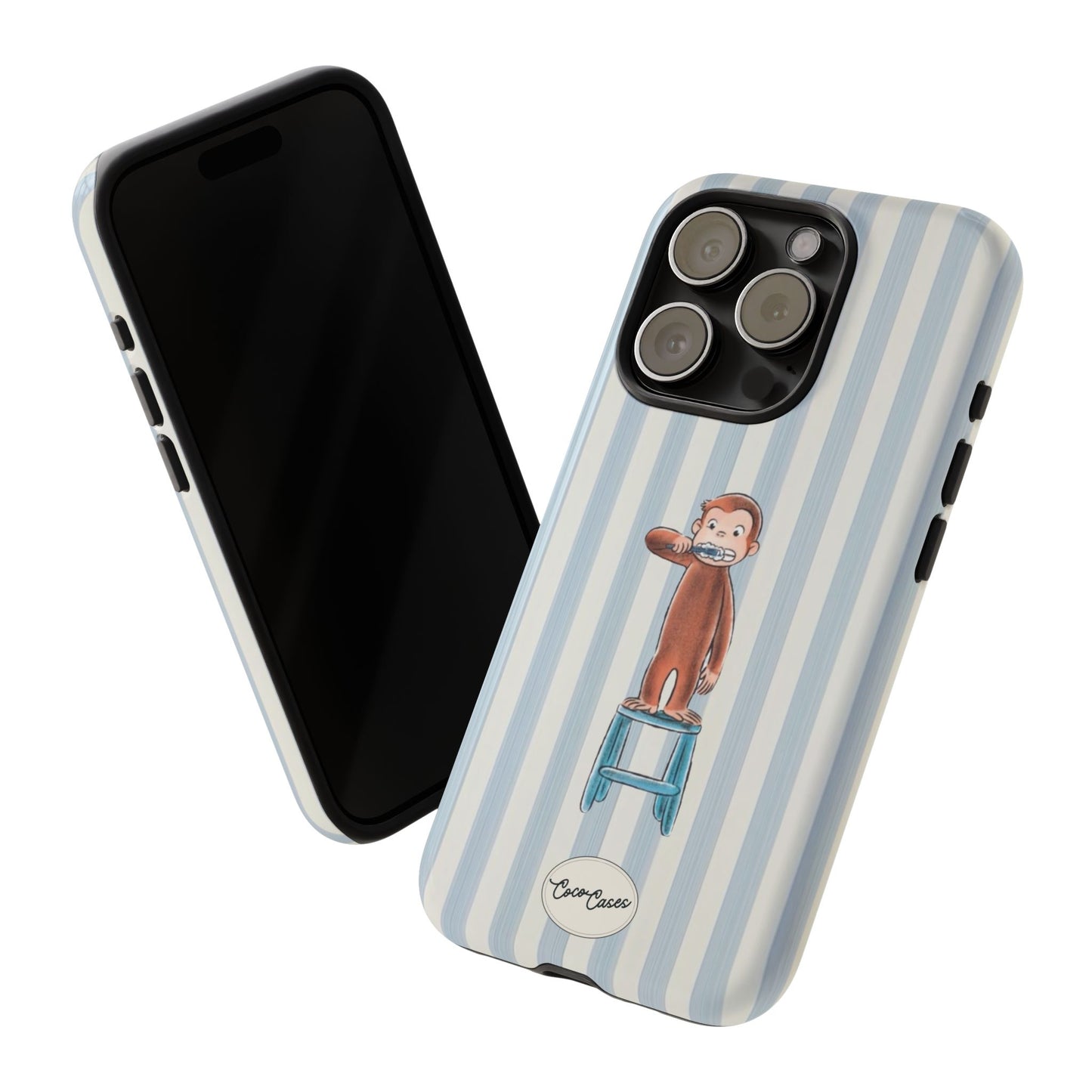 Striped Monkey iPhone Case
