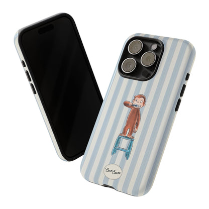 Striped Monkey iPhone Case