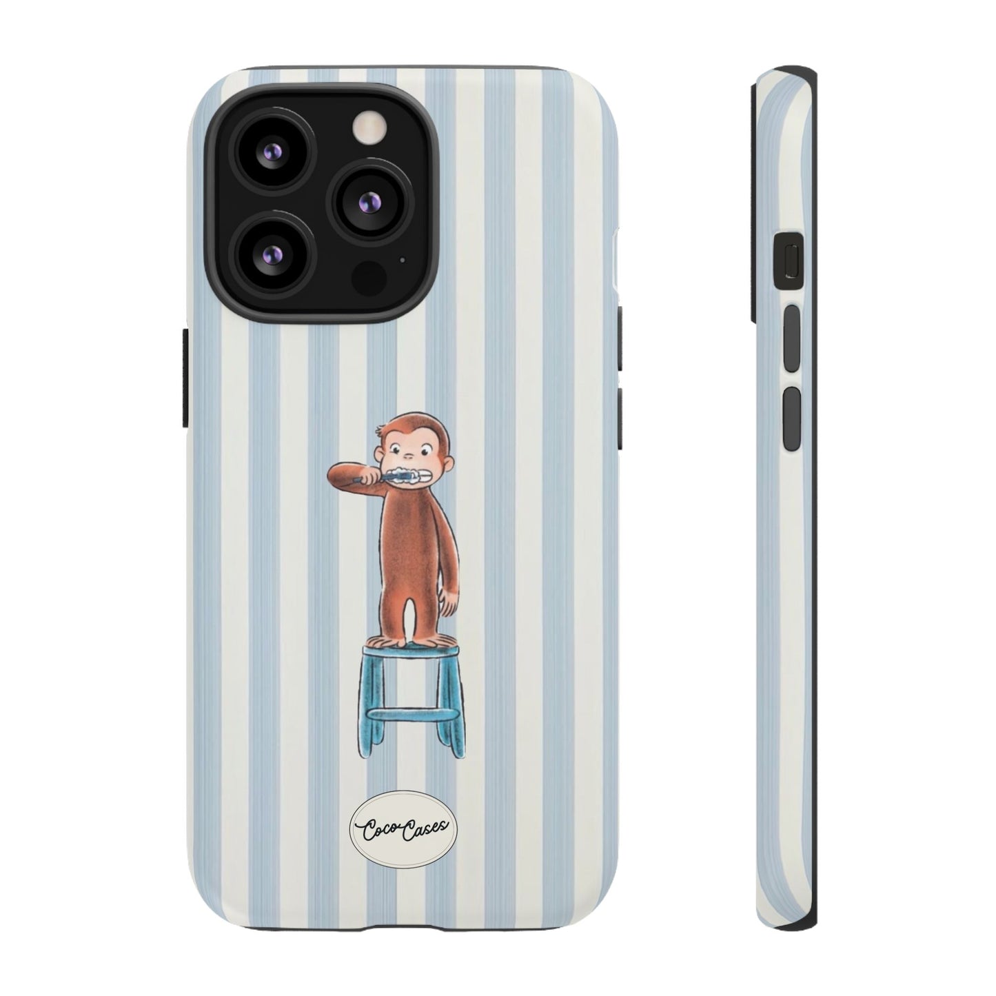 Striped Monkey iPhone Case