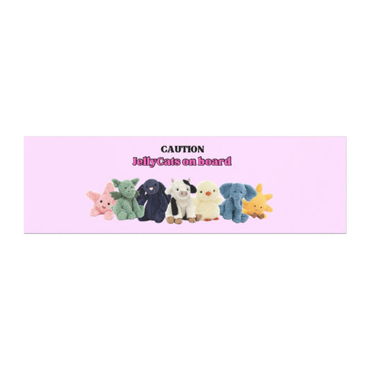 Caution JellyCats Car Magnet