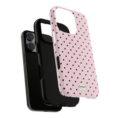 Pink Polka Dot iPhone Case