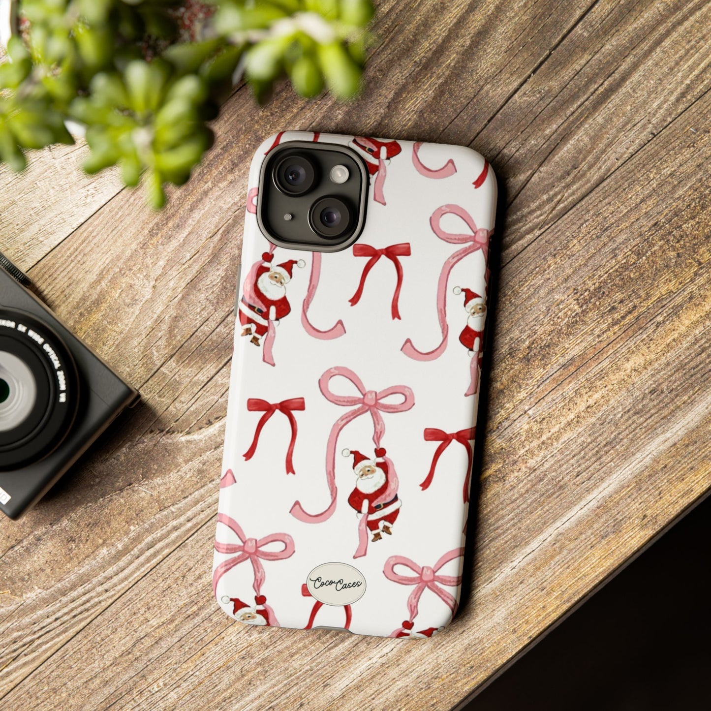 Santa’s Bow Ride iPhone Case