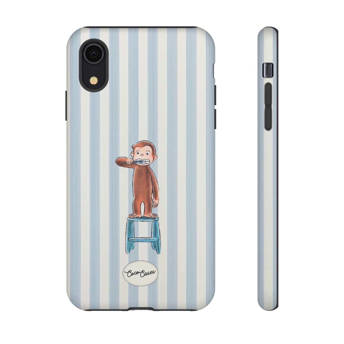 Striped Monkey iPhone Case
