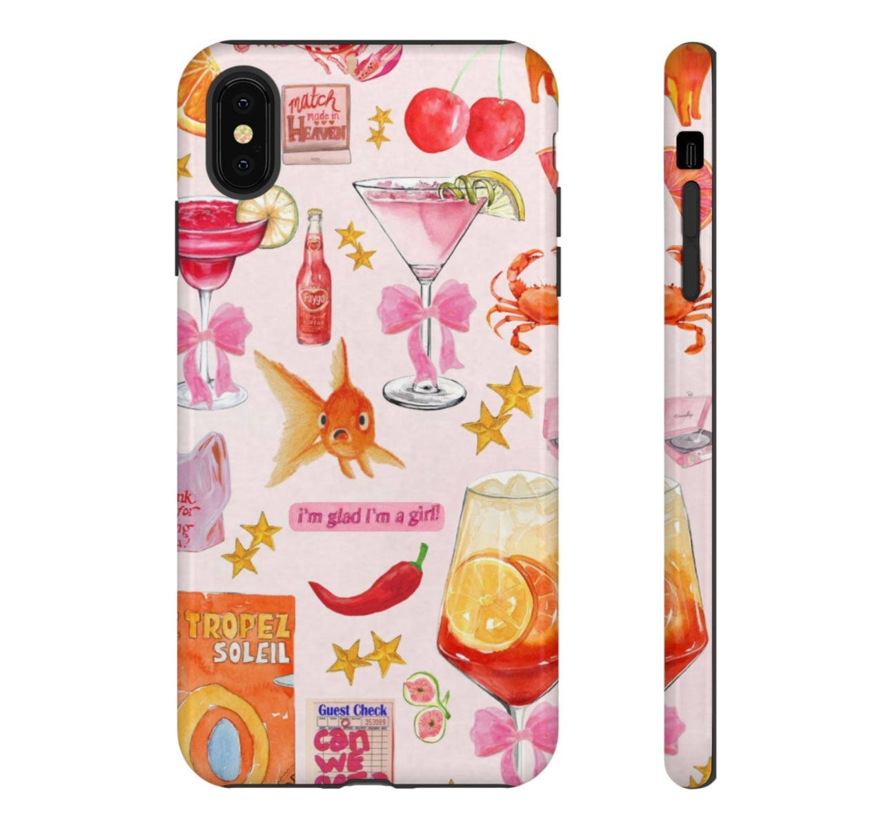 I'm glad I'm a girl iPhone Case