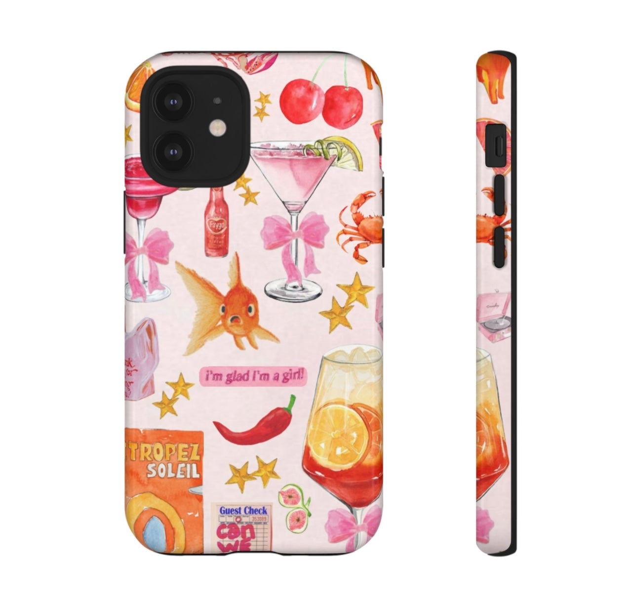 I'm glad I'm a girl iPhone Case